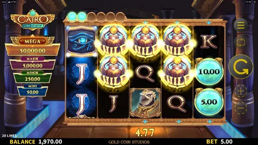 Cairo Link and Win slot screenshot 3