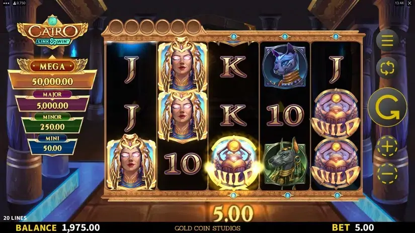 Cairo Link and Win slot screenshot 2