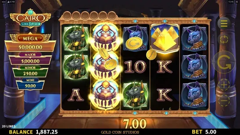 Cairo Link and Win slot screenshot 4