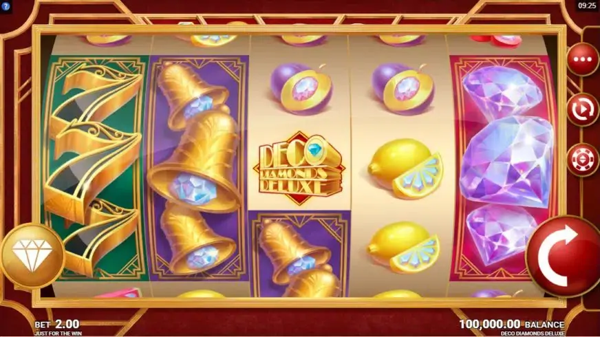 Deco Diamonds Deluxe slot screenshot 1