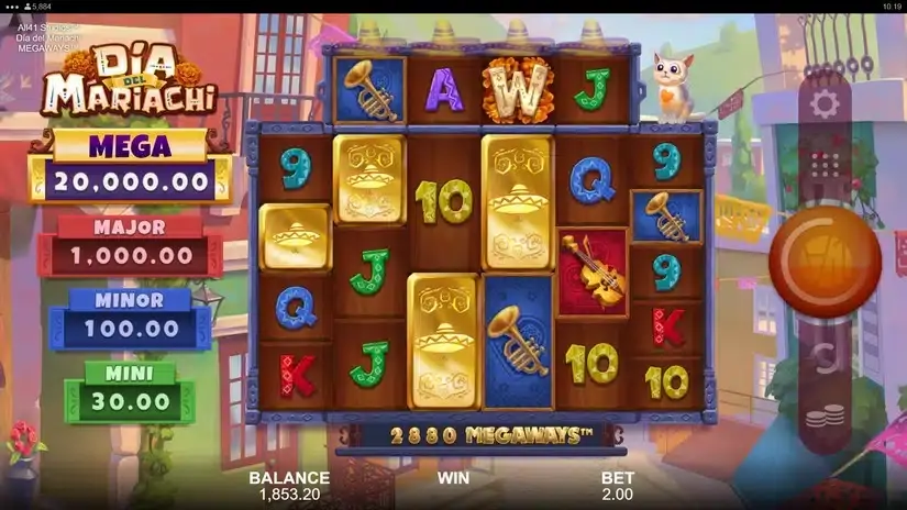 Dia del Mariachi Megaways slot screenshot 3