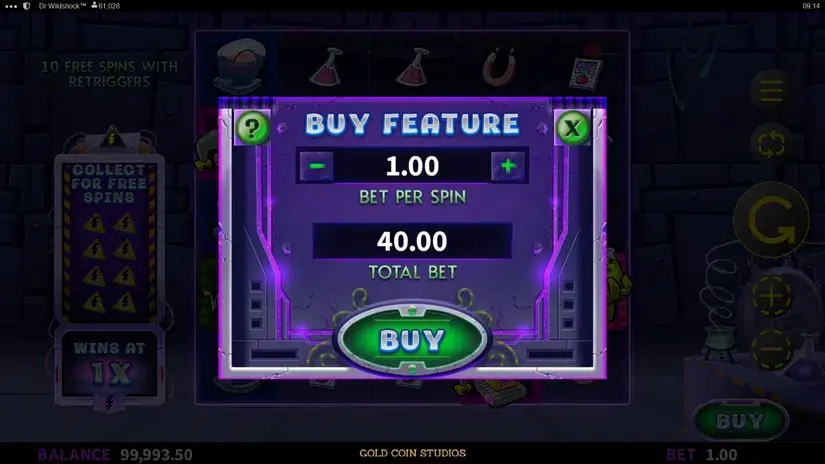 Dr Wildshock: Mad Loot Lab slot screenshot 3