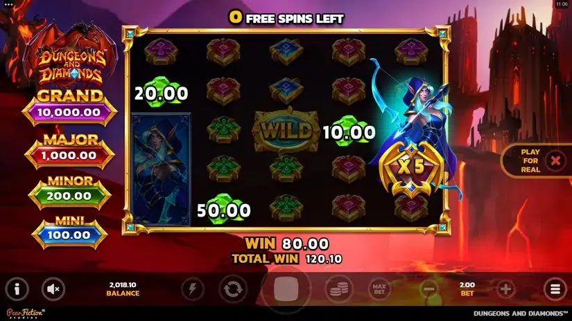 Dungeons and Diamonds slot screenshot 7