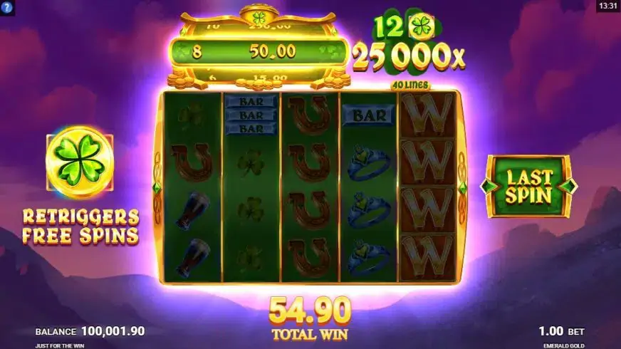 Emerald Gold slot screenshot 5