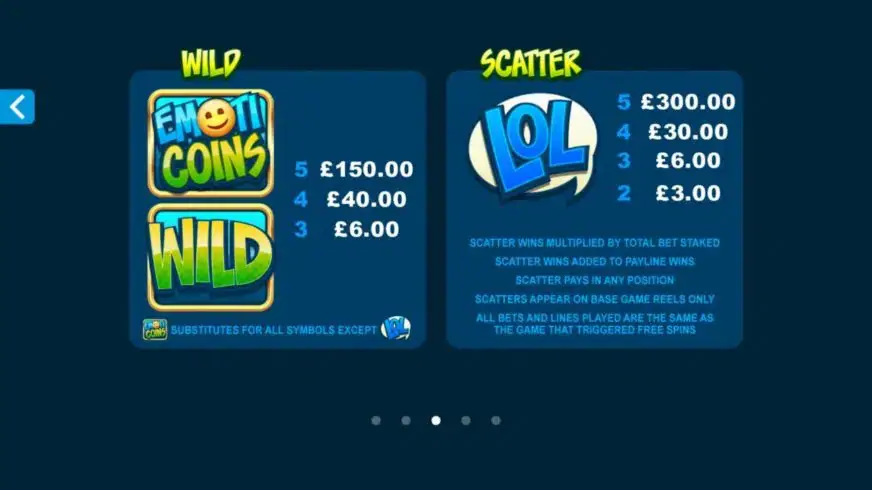 Emoticoins slot screenshot 1