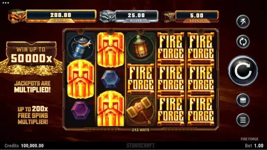 Fire Forge slot screenshot 1