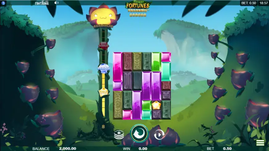 Flower Fortunes Megaways slot screenshot 1