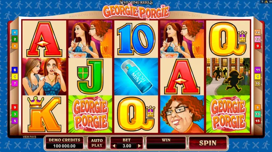 Georgie Porgie slot screenshot 1