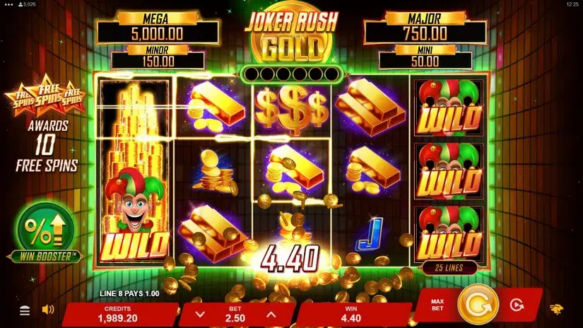 Joker Rush Gold slot screenshot 3