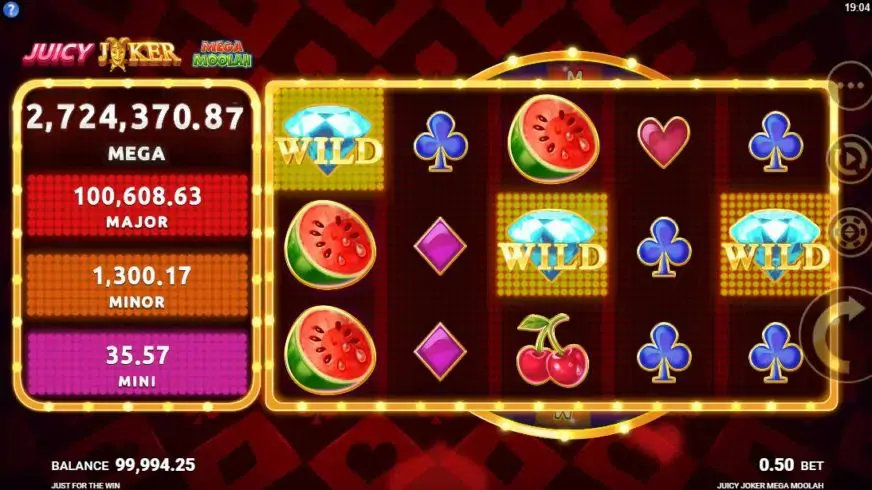 Juicy Joker Mega Moolah slot screenshot 5
