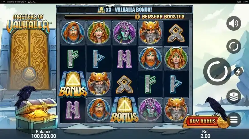 Masters Of Valhalla slot screenshot 