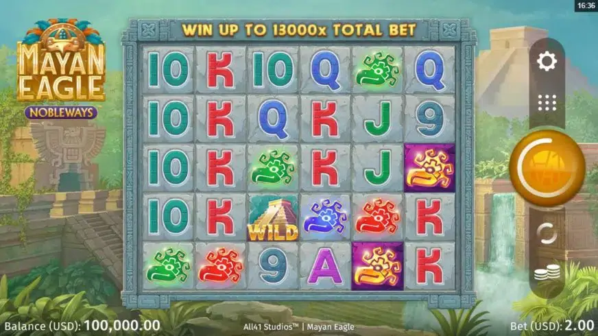 Mayan Eagle slot screenshot 1