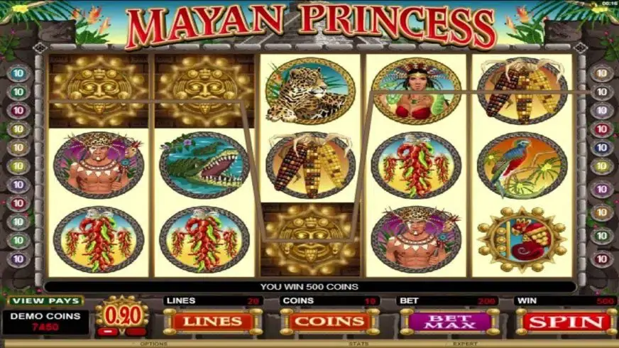 Mayan Princess slot screenshot 5