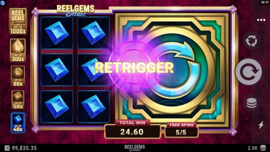 Reel Gems Deluxe slot screenshot 4