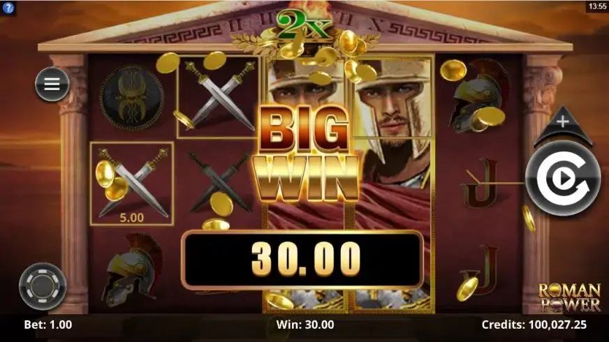 Roman Power slot screenshot 5