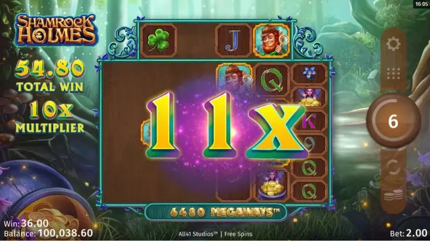Shamrock Holmes Megaways slot screenshot 4