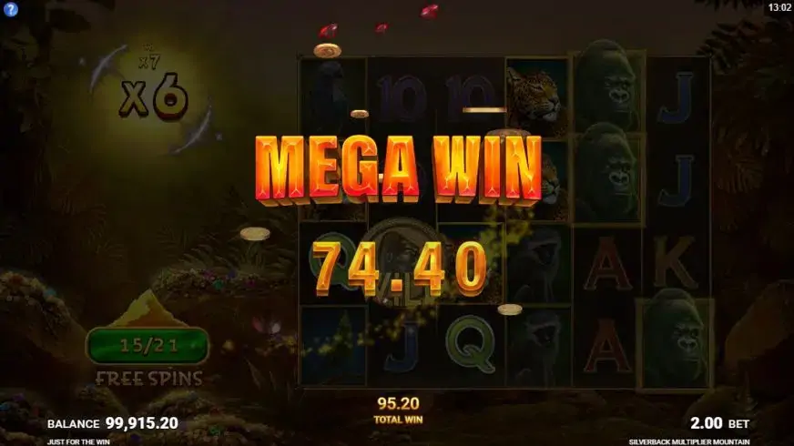 Silverback Multiplier Mountain slot screenshot 5