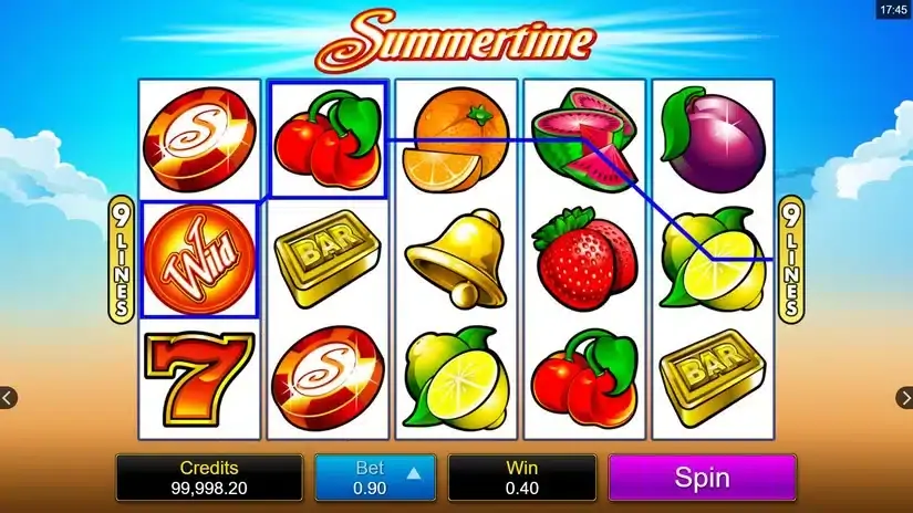 Summertime slot screenshot 2