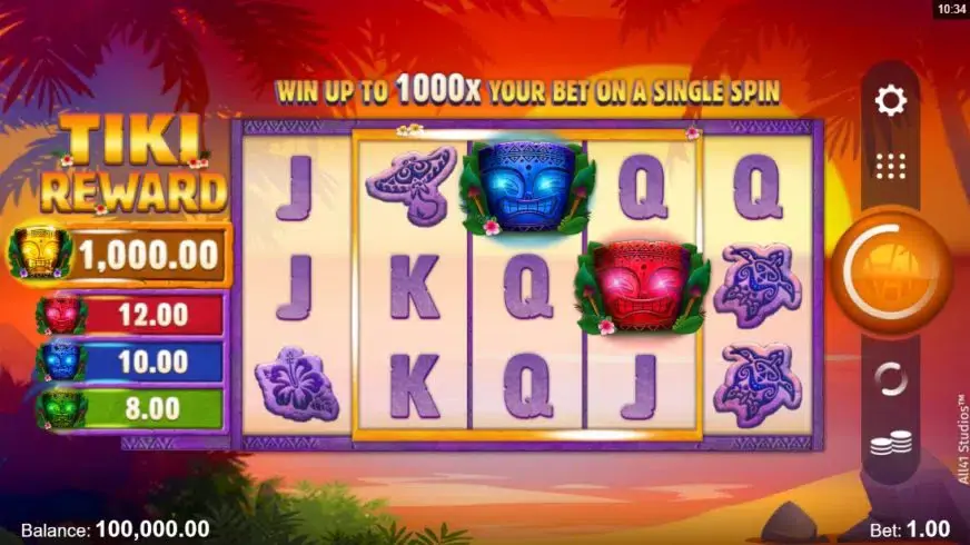 Tiki Reward slot screenshot 1