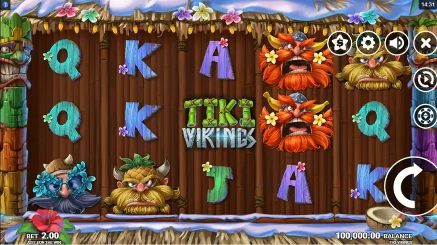 Tiki Vikings slot screenshot 