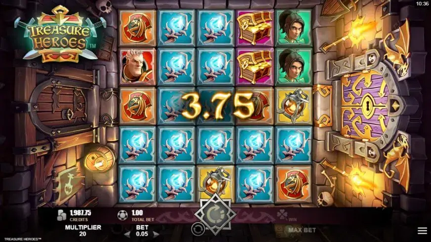 Treasure Heroes slot screenshot 3