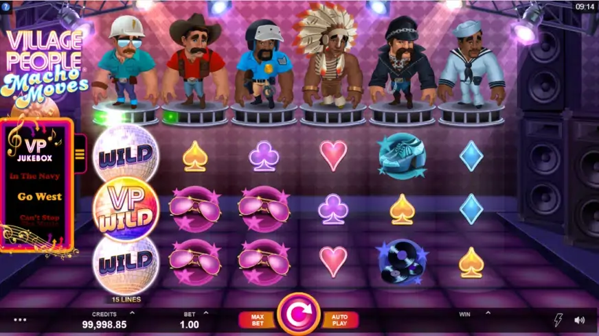 Village People Macho Moves slot screenshot 3