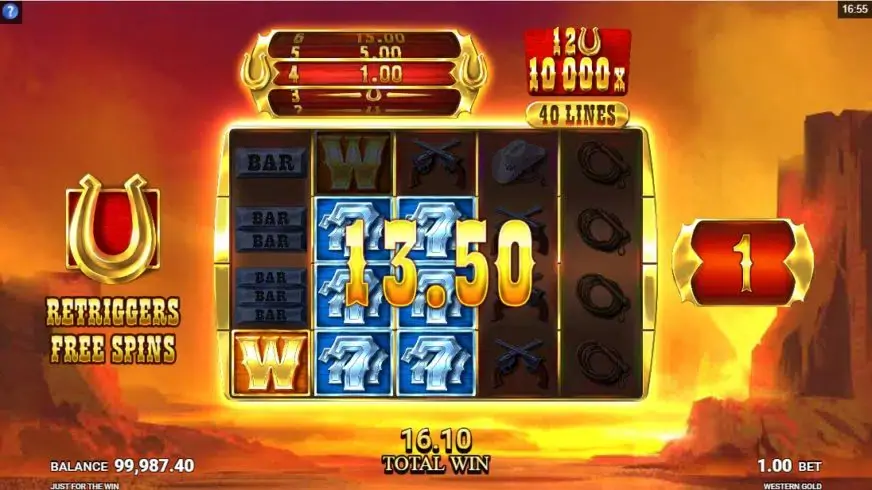 Western Gold slot screenshot 4