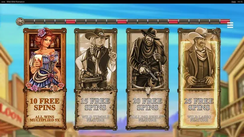 Wild Wild Romance slot screenshot 5