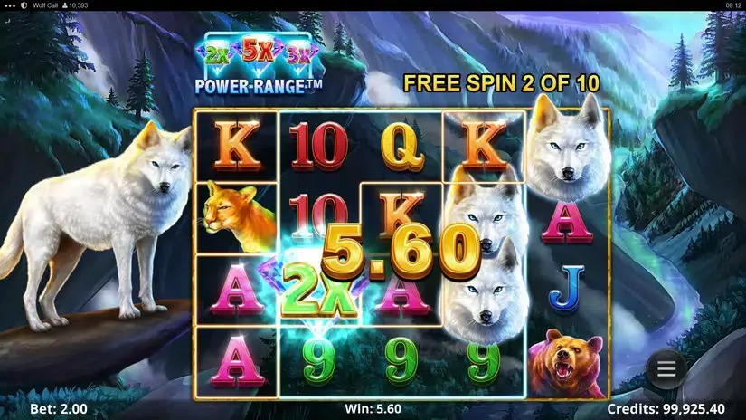 Wolf Call slot screenshot 4