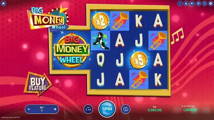 Big Money Wheel slot screenshot 1