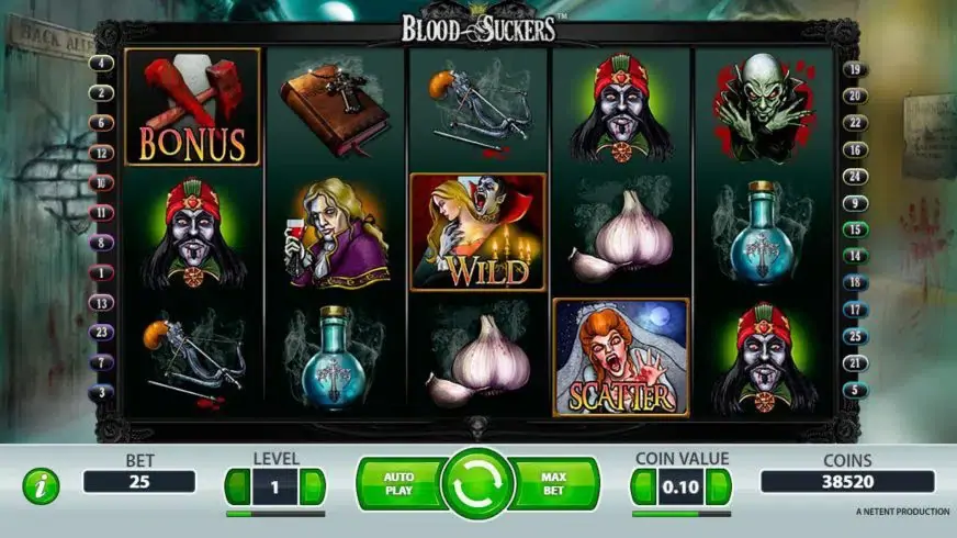 Blood Suckers slot screenshot 
