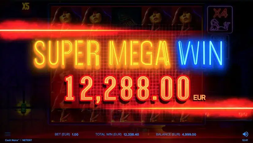 Cash Noire slot screenshot 