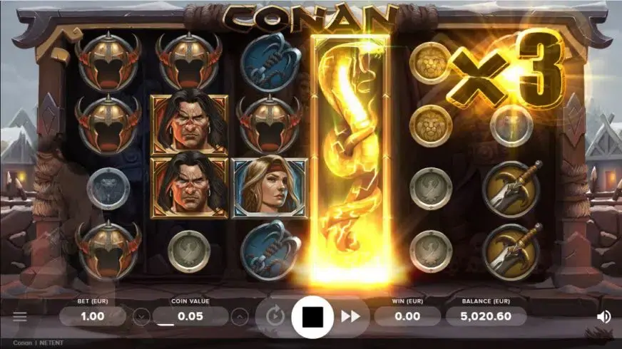 Conan slot screenshot 3