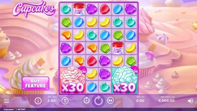 Cupcakes slot screenshot 