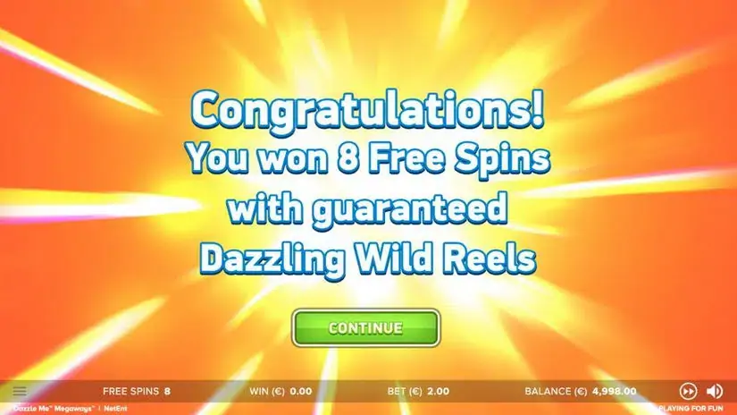 Dazzle Me Megaways slot screenshot 2