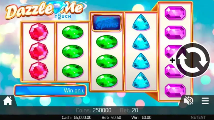 Dazzle Me slot screenshot 2