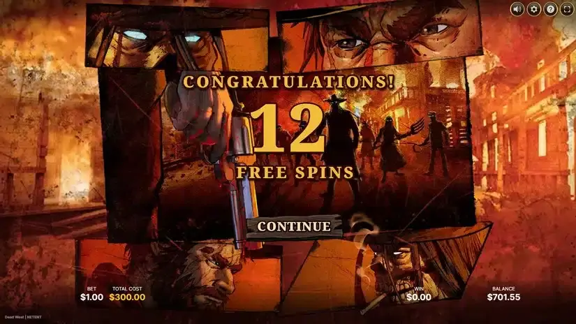 Dead West — RTP, Free Demo, Bonus Features & slot screenshot 3