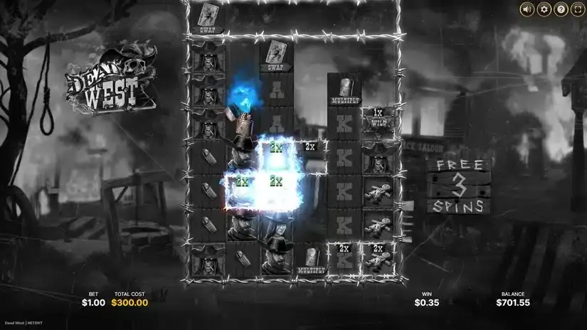 Dead West — RTP, Free Demo, Bonus Features & slot screenshot 4