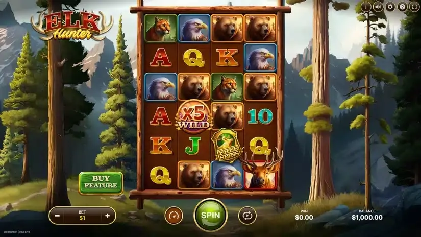 Elk Hunter slot screenshot 