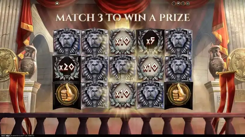 Gladiator Clash slot screenshot 