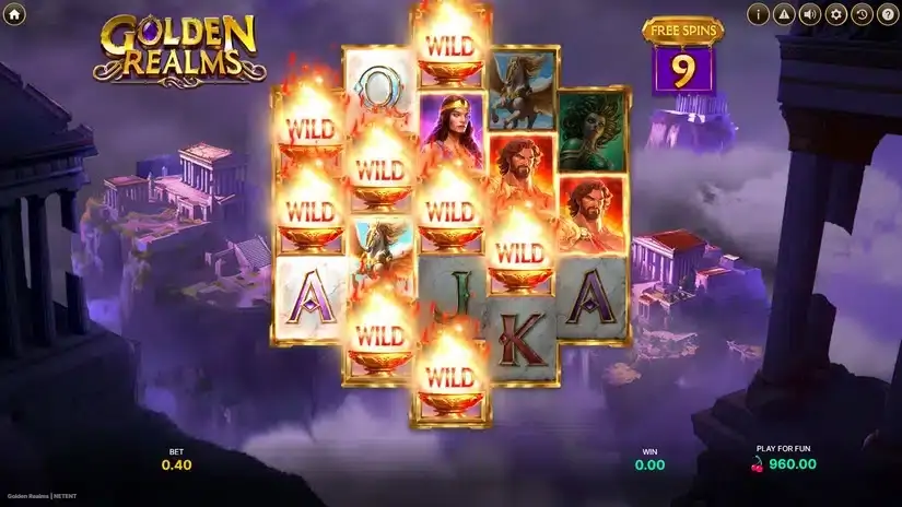 Golden Realms slot screenshot 4