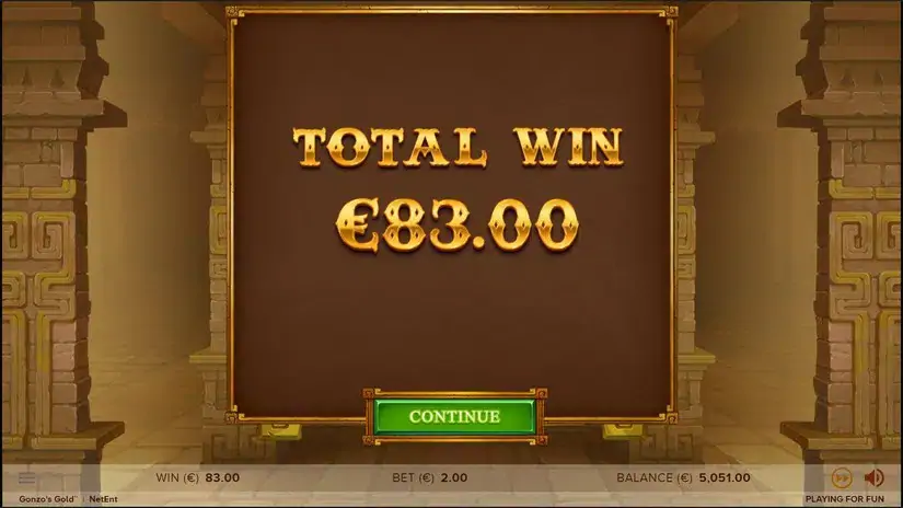 Gonzo’s Gold slot screenshot 