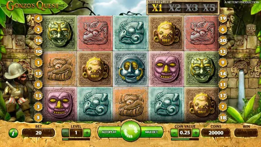 Gonzo’s Quest slot screenshot 
