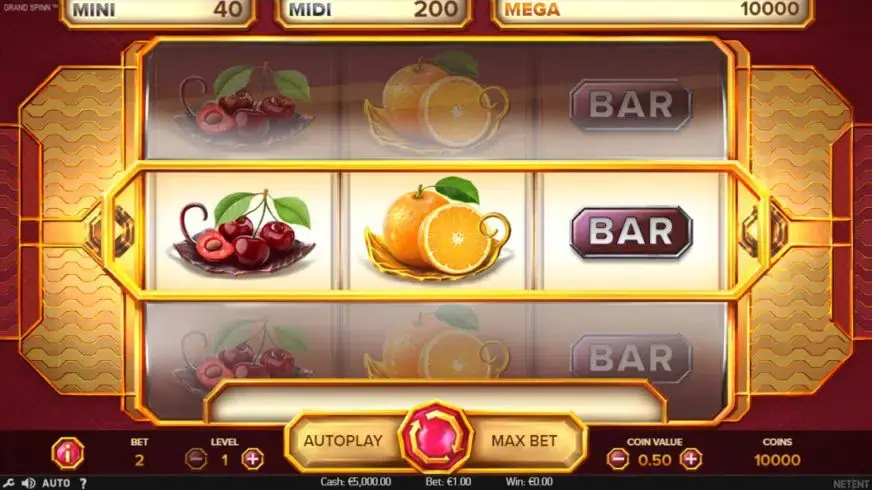 Grand Spinn Superpot slot screenshot 