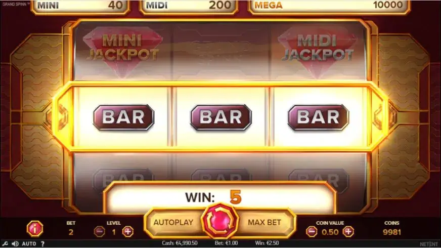 Grand Spinn Superpot slot screenshot 3