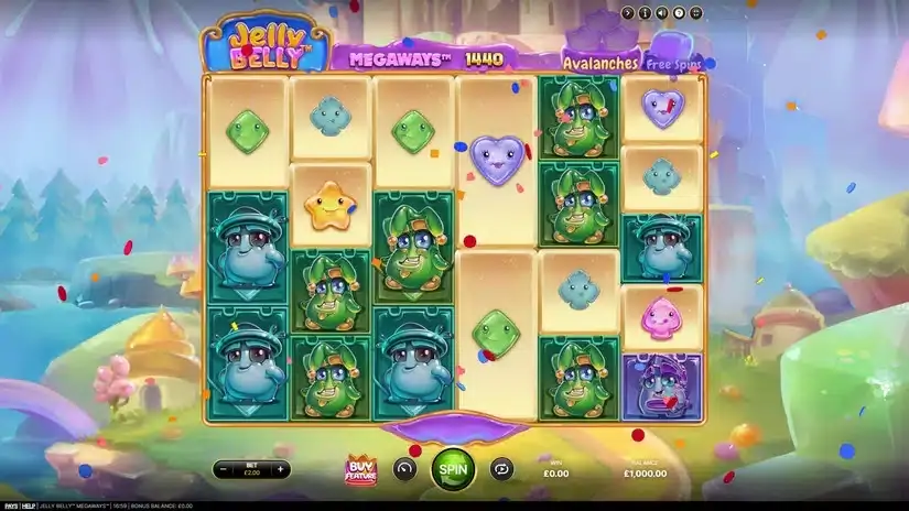 Jelly Belly Megaways slot screenshot 