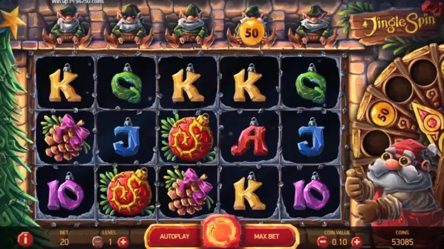 Jingle Spin slot screenshot 1