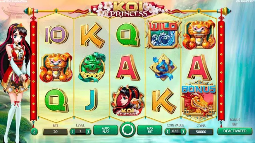 Koi Princess slot screenshot 