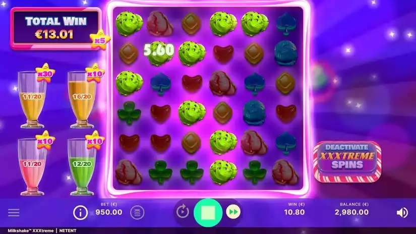 Milkshake XXXtreme slot screenshot 3