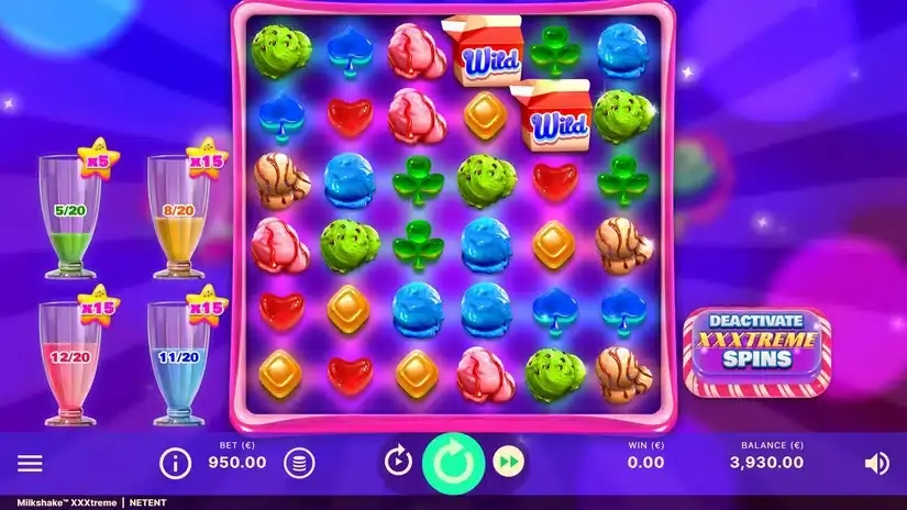 Milkshake XXXtreme slot screenshot 2